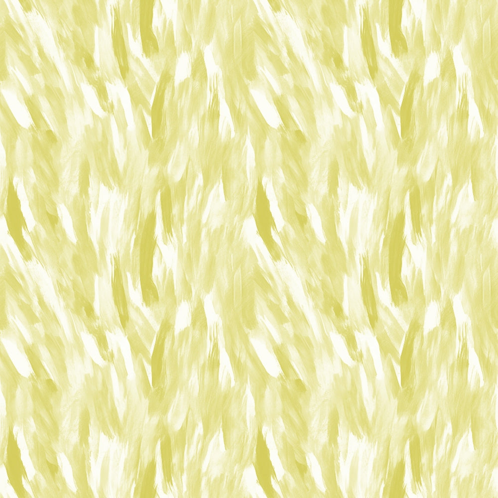 Abstract pattern with brush strokes in shades of yellow and white, creating a textured, dynamic look.