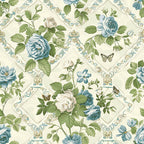 Heirloom Trellis Blooms Pattern 1 Minky Fabric