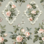 Heirloom Trellis Blooms Pattern 10 Minky Fabric