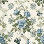 Heirloom Trellis Blooms Pattern 12 Minky Fabric