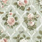 Heirloom Trellis Blooms Pattern 9 Minky Fabric