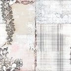 Shabby Chic Floral Gingham Pattern 11 Minky Fabric