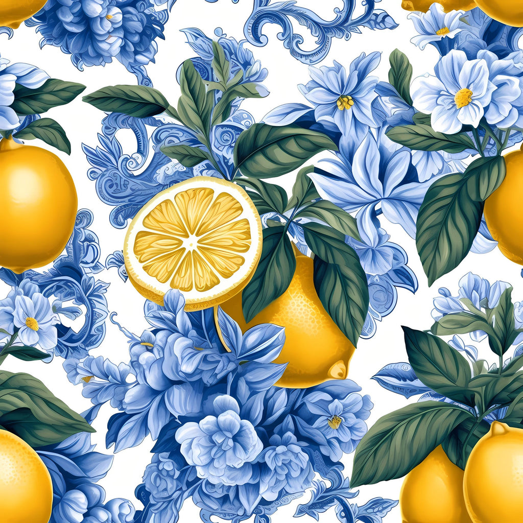 Sicilian Garden Pattern 7 Minky Fabric