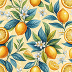 Amalfi Citrus Pattern 9 Minky Fabric