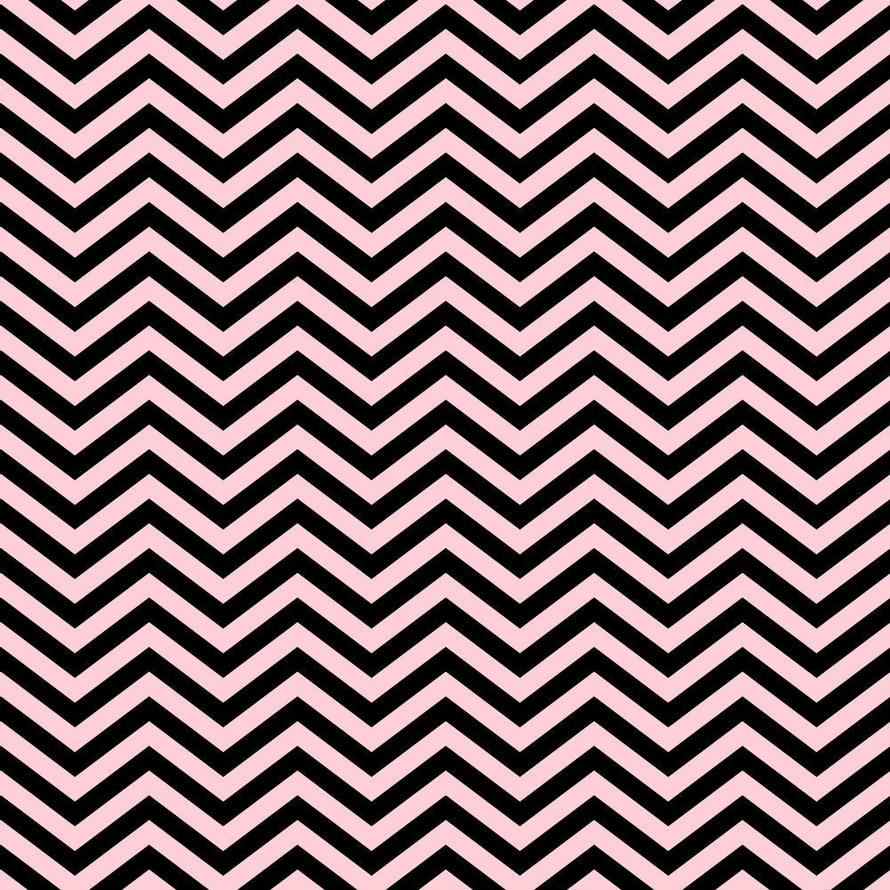 Black and pink chevron pattern with zigzag lines arranged vertically, creating an alternating design.