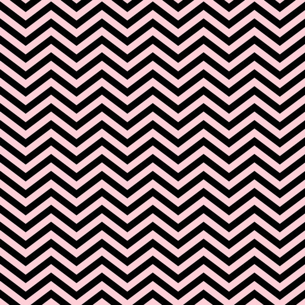 Black and pink chevron pattern with zigzag lines arranged vertically, creating an alternating design.