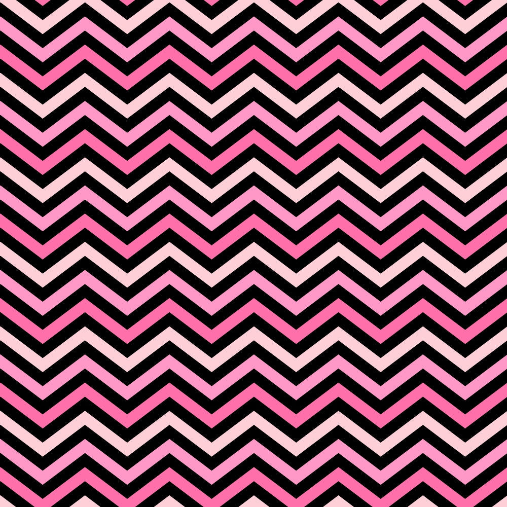 Zigzag pattern with alternating black and pink chevrons on a light pink background.
