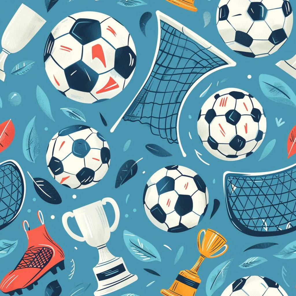 Soccer Fun Pattern 10 Minky Fabric