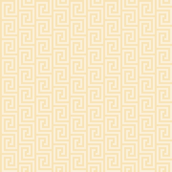 Repeating pattern of beige Greek key motifs on a light cream background.