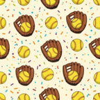 Fastpitch Fever Pattern 1 Minky Fabric