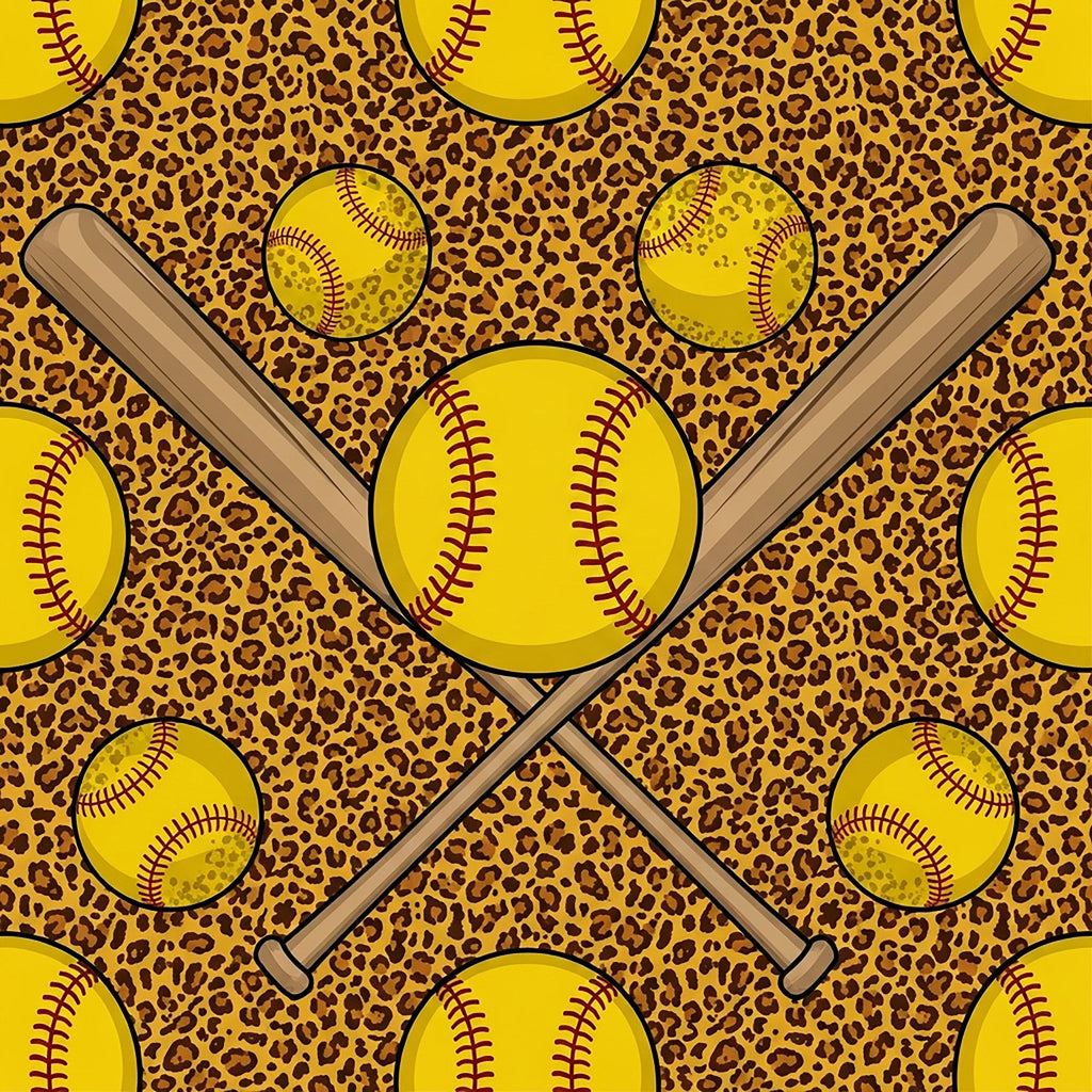 Fastpitch Fever Pattern 10 Minky Fabric