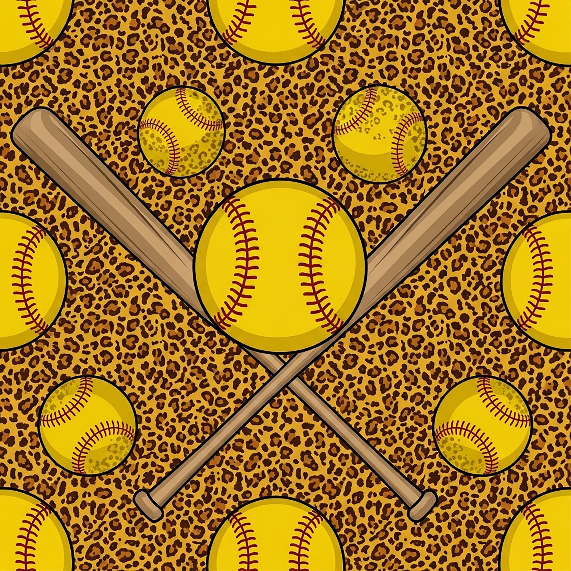 Fastpitch Fever Pattern 10 Minky Fabric