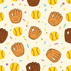 Fastpitch Fever Pattern 12 Minky Fabric