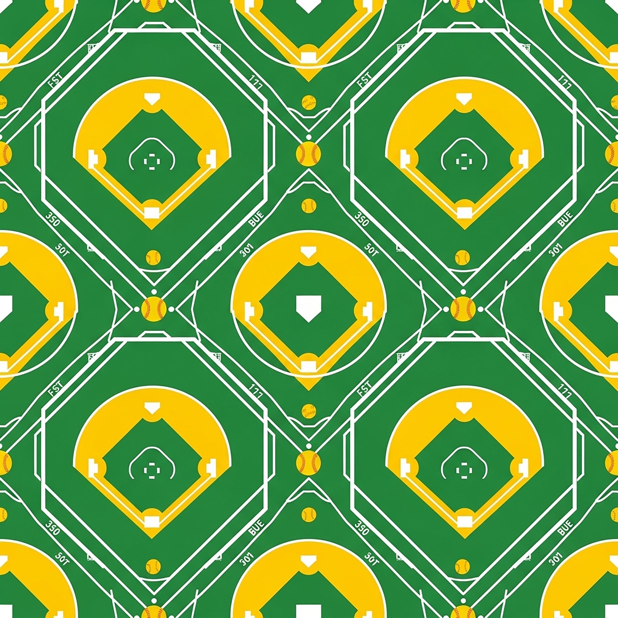 Fastpitch Fever Pattern 14 Minky Fabric