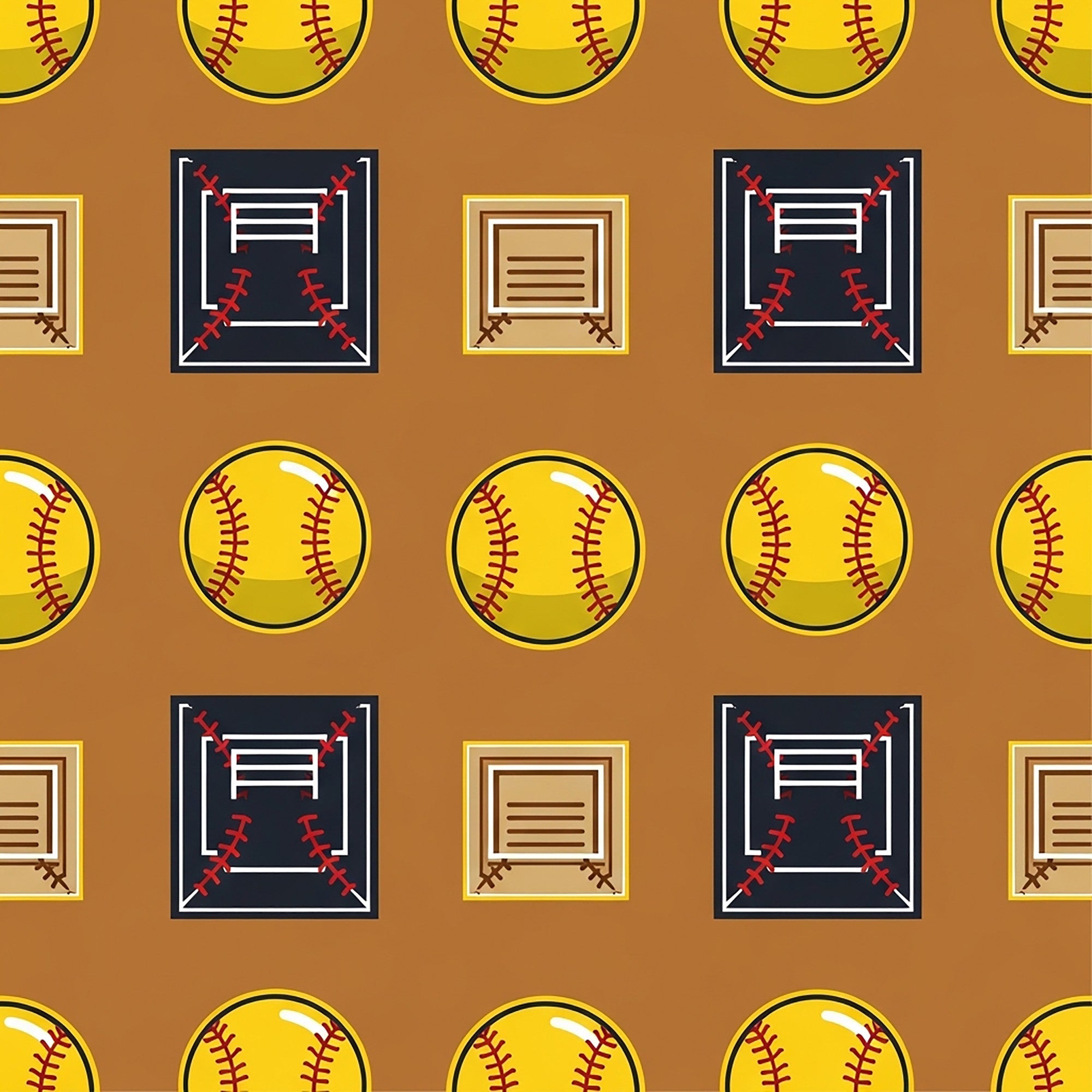 Fastpitch Fever Pattern 16 Minky Fabric