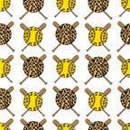 Fastpitch Fever Pattern 19 Minky Fabric