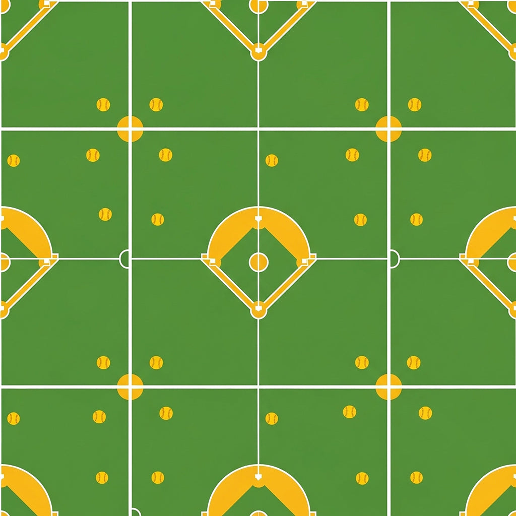 Fastpitch Fever Pattern 2 Minky Fabric