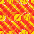 Fastpitch Fever Pattern 20 Minky Fabric