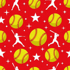 Fastpitch Fever Pattern 23 Minky Fabric