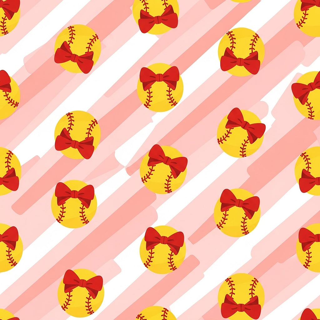Fastpitch Fever Pattern 25 Minky Fabric