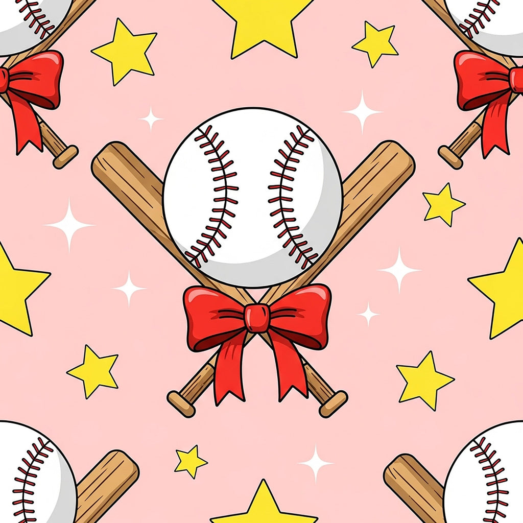 Fastpitch Fever Pattern 3 Minky Fabric