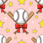 Fastpitch Fever Pattern 3 Minky Fabric