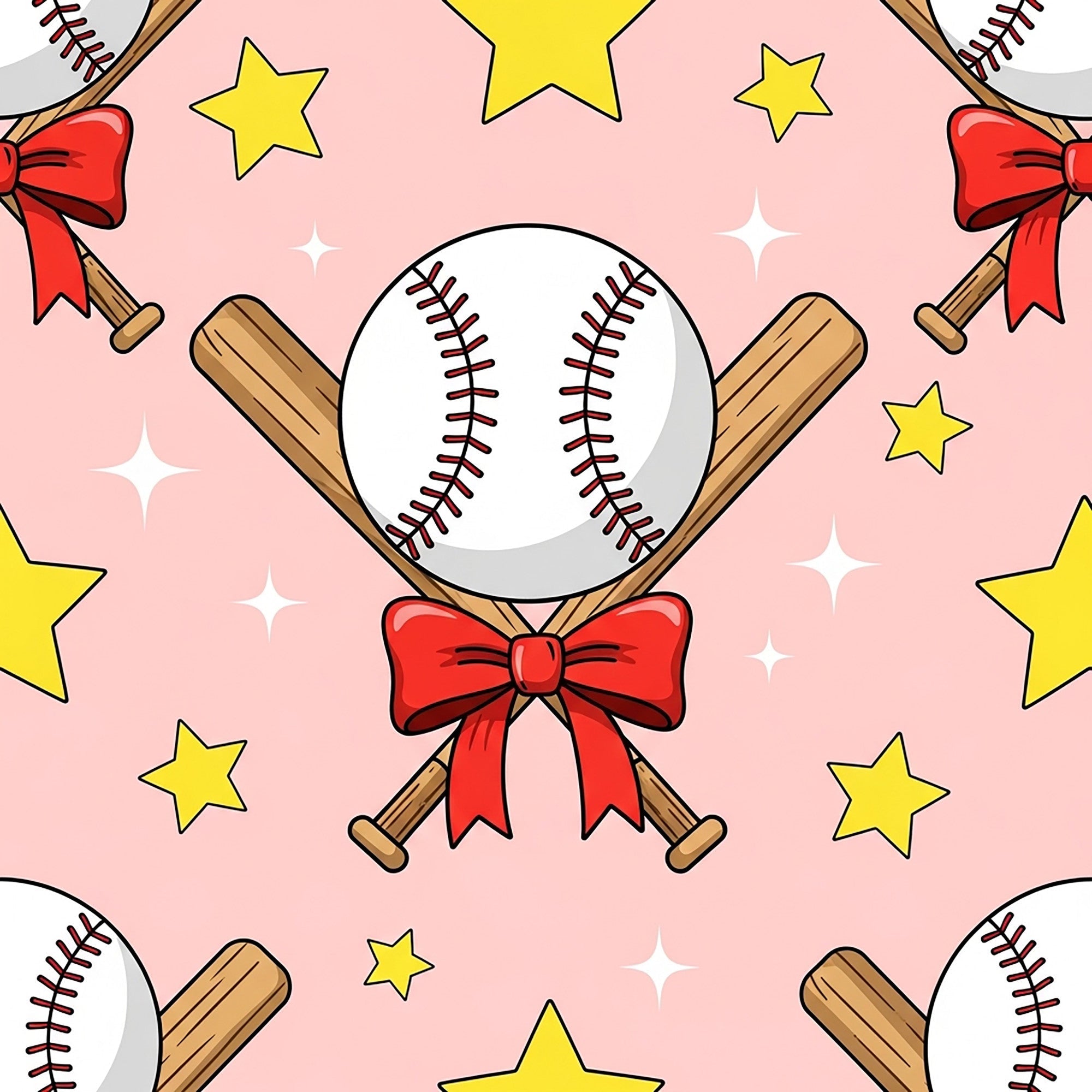 Fastpitch Fever Pattern 3 Minky Fabric