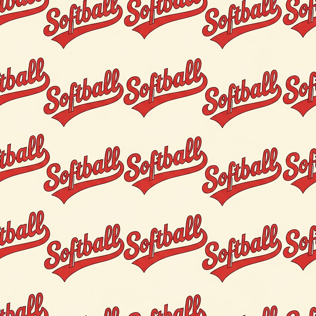 Fastpitch Fever Pattern 5 Minky Fabric