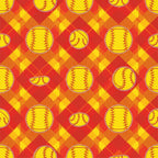 Fastpitch Fever Pattern 7 Minky Fabric