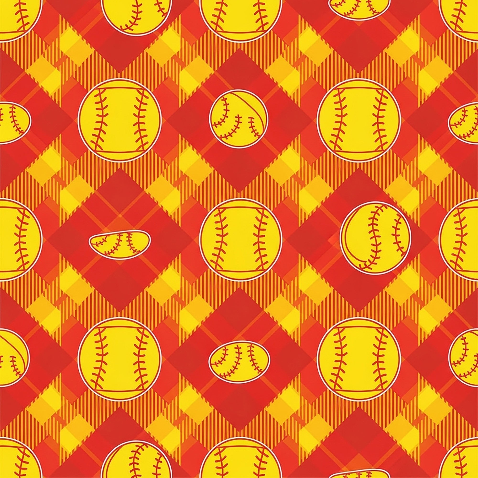 Fastpitch Fever Pattern 7 Minky Fabric