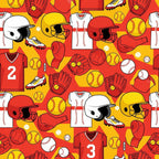 Fastpitch Fever Pattern 8 Minky Fabric
