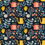 Green Thumb Blooms Pattern 11 Minky Fabric