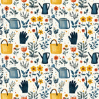 Green Thumb Blooms Pattern 12 Minky Fabric