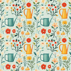 Green Thumb Blooms Pattern 7 Minky Fabric