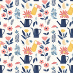 Green Thumb Blooms Pattern 8 Minky Fabric