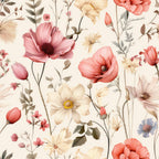 Sparse Flowers Pattern 2 Minky Fabric