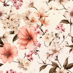Sparse Flowers Pattern 4 Minky Fabric