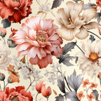 Sparse Flowers Pattern 7 Minky Fabric