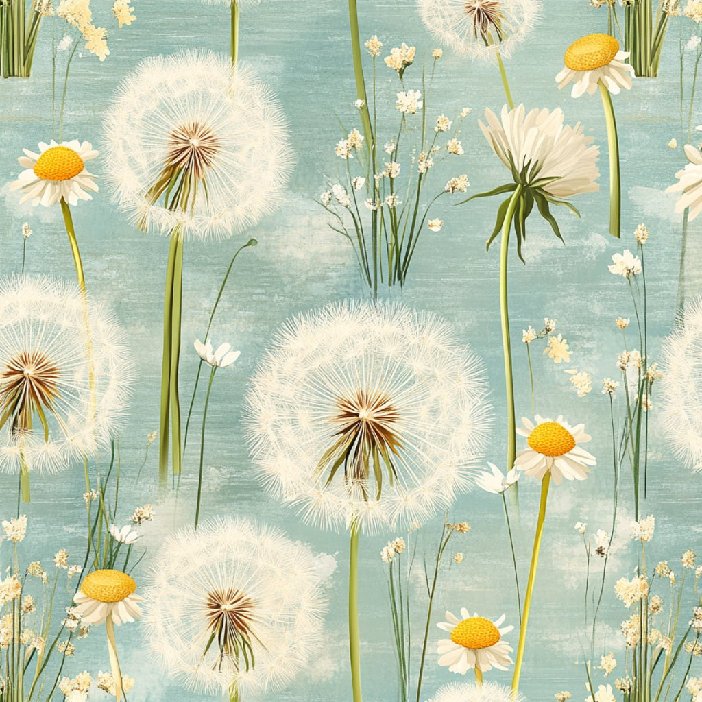Spring Dandelions Pattern 11 Minky Fabric