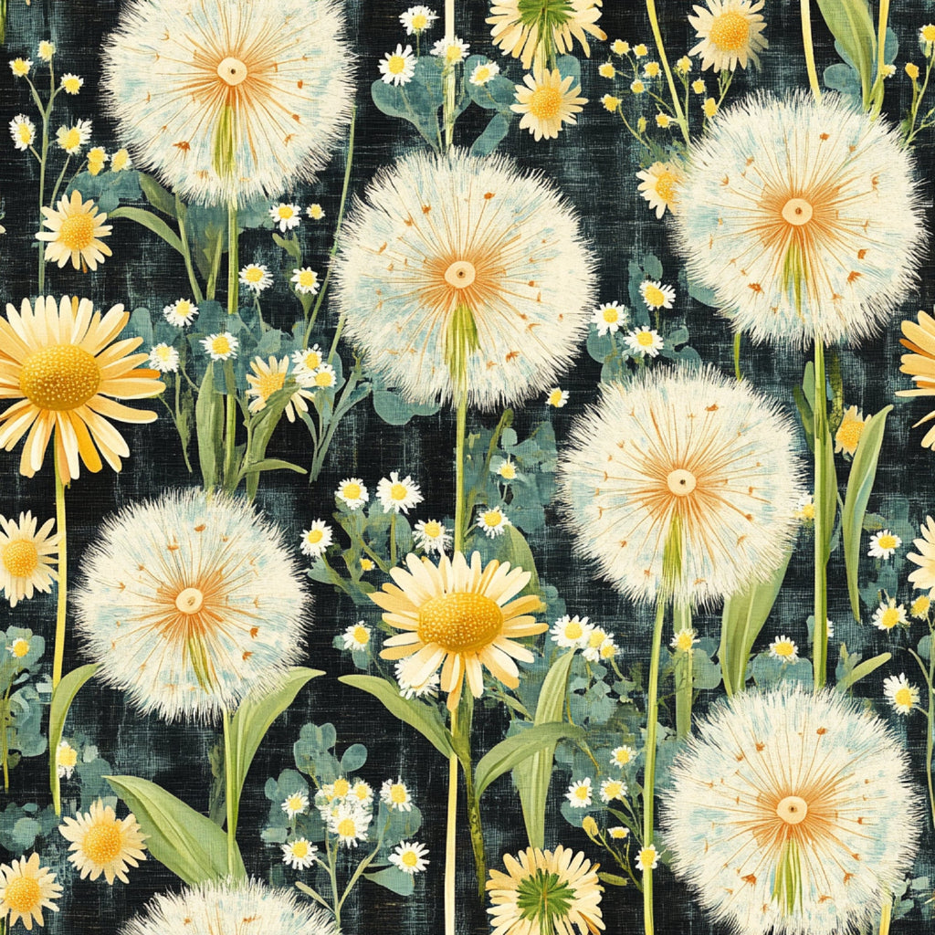 Spring Dandelions Pattern 15 Minky Fabric