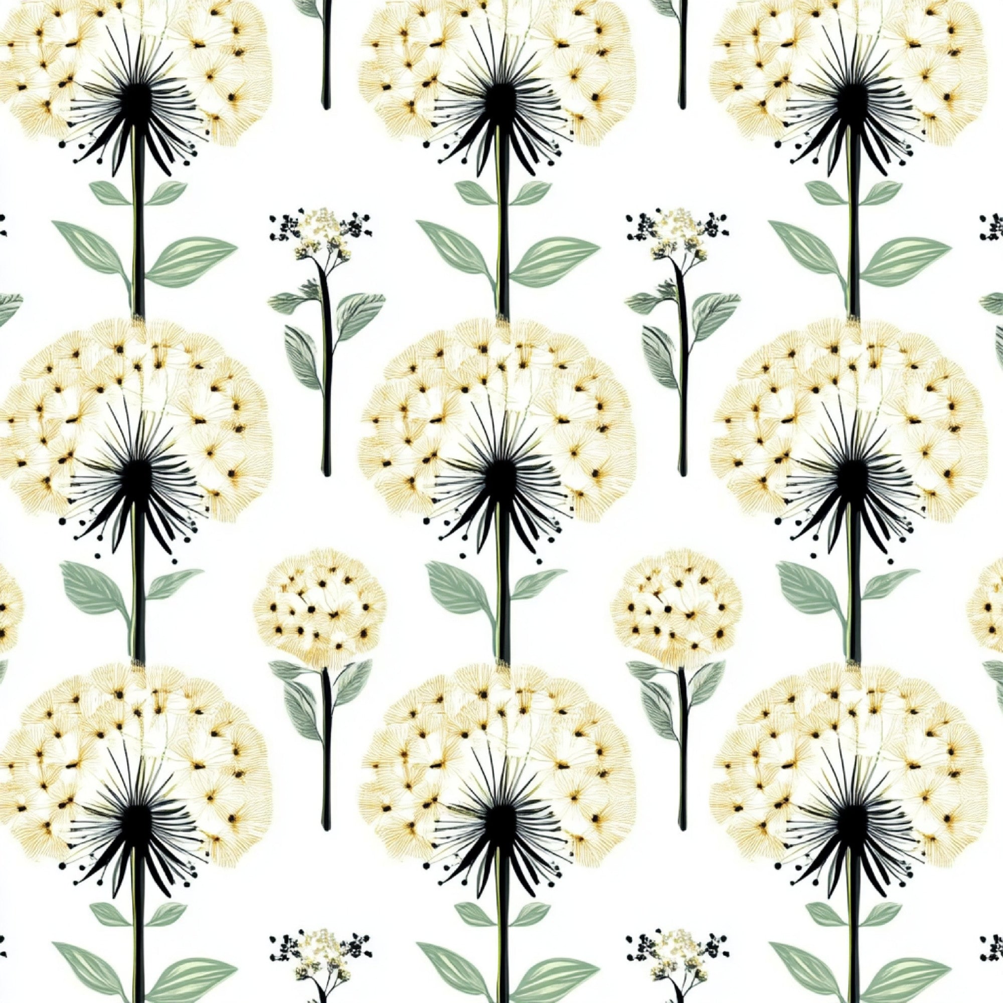 Spring Dandelions Pattern 16 Minky Fabric