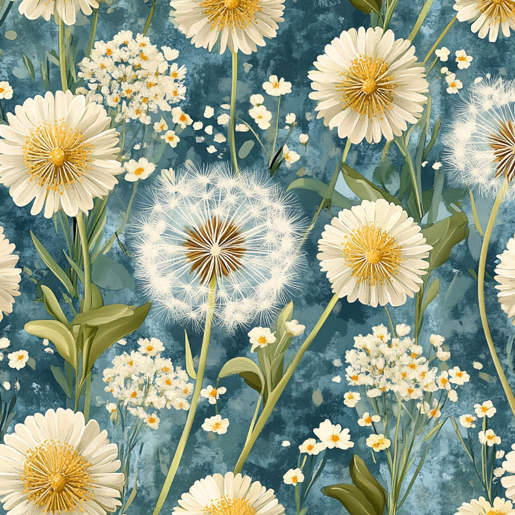 Spring Dandelions Pattern 21 Minky Fabric