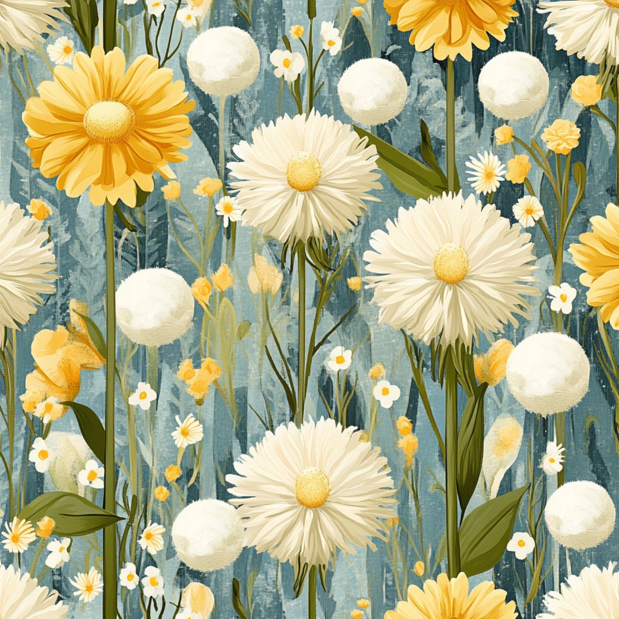 Spring Dandelions Pattern 24 Minky Fabric