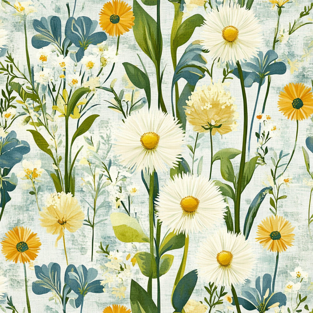 Spring Dandelions Pattern 3 Minky Fabric