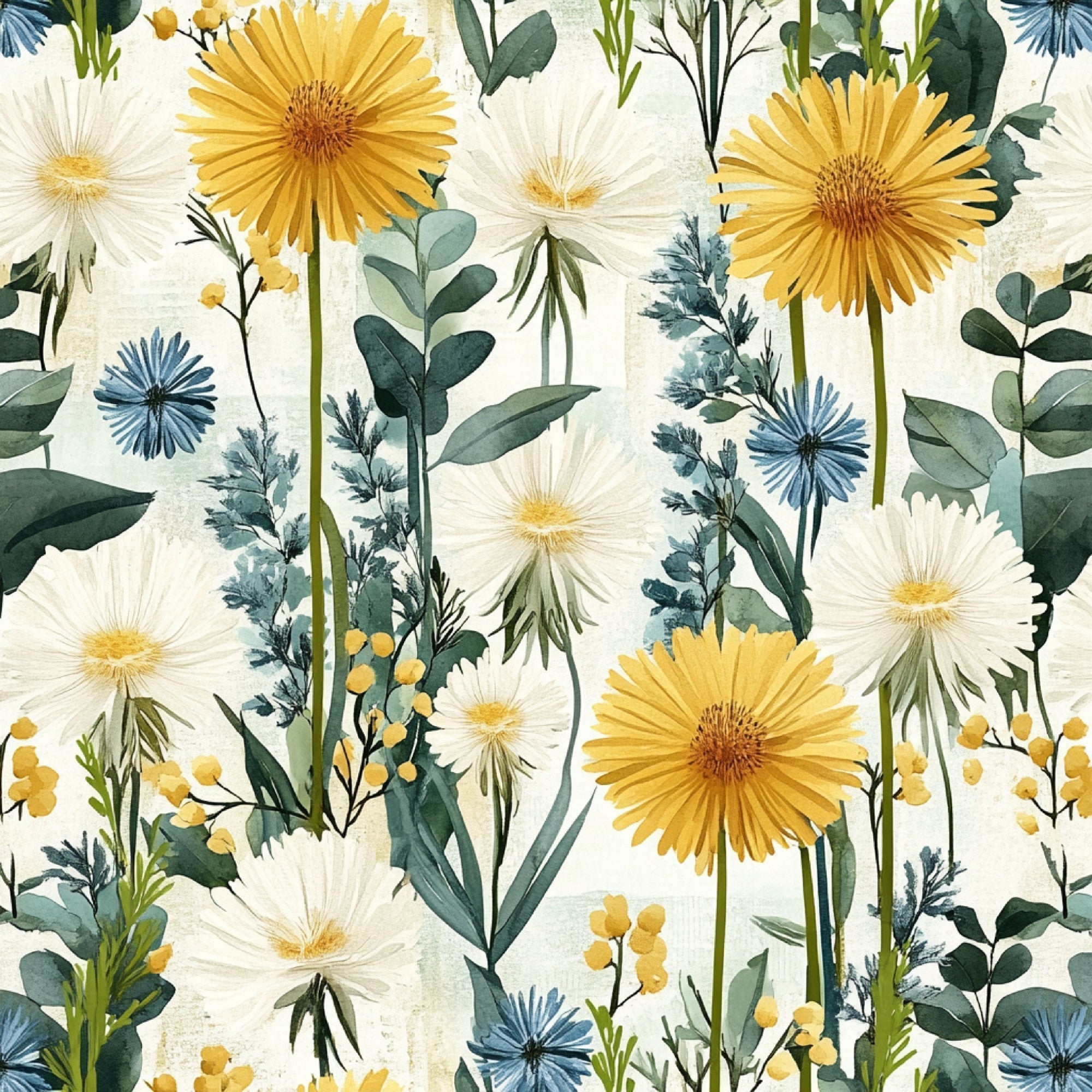 Spring Dandelions Pattern 7 Minky Fabric