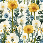 Spring Dandelions Pattern 7 Minky Fabric