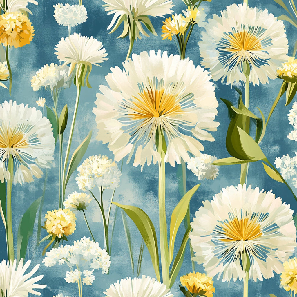 Spring Dandelions Pattern 9 Minky Fabric
