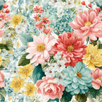 Petal Serenade Pattern 1 Minky Fabric