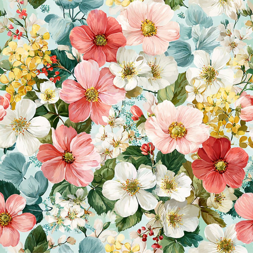 Petal Serenade Pattern 34 Minky Fabric