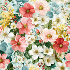 Petal Serenade Pattern 34 Minky Fabric